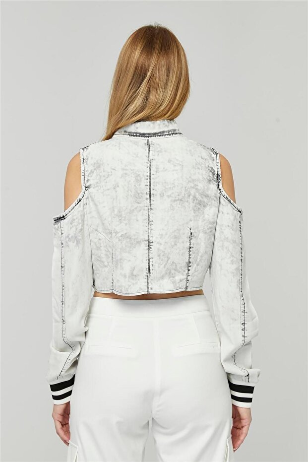 Jean Crop Gömlek - 4