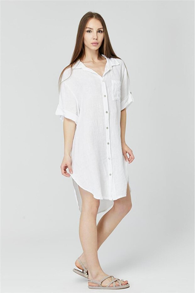 Keten Tek Cep Tunik - 2