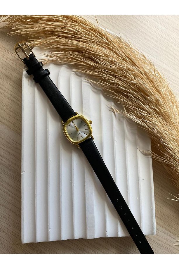 Rubsey Vintage Kadın Kol Saati Retro Minimal Deri Dordon 1 Adet - 6