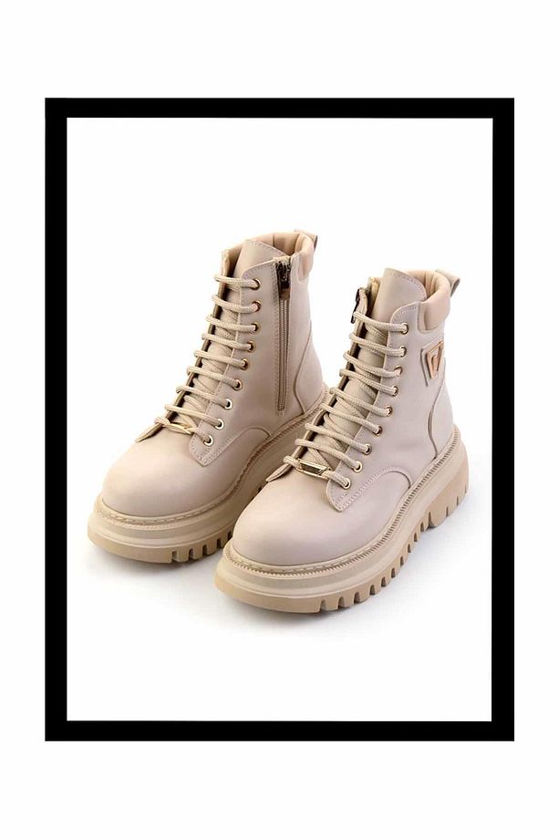 Bej  Kadın Bot & Bootie K02377030509 - 1