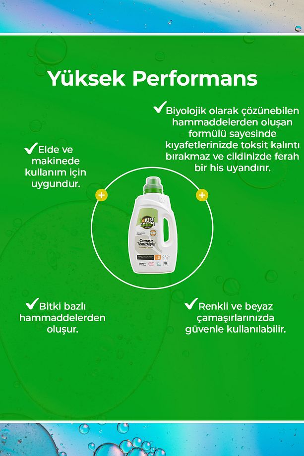Bitkisel Çamaşır Deterjanı, %100 Bitkisel, Doğal Ve Güçlü Deterjan, 30 Yıkama,1500 Ml.yerli Üretim - 4