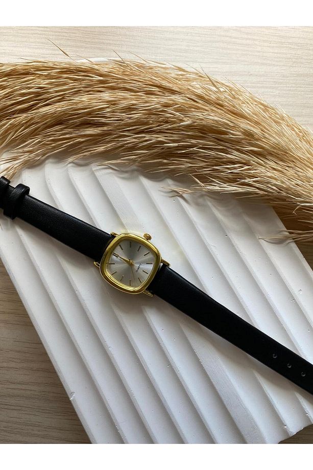 Rubsey Vintage Kadın Kol Saati Retro Minimal Deri Dordon 1 Adet - 8