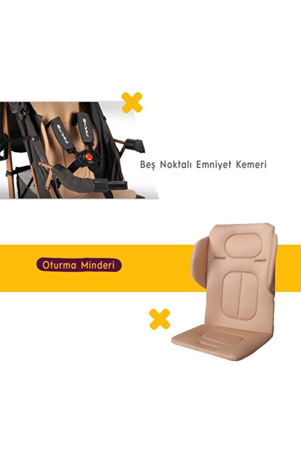 Bordo Junıor Baston Bebek Arabası - 6