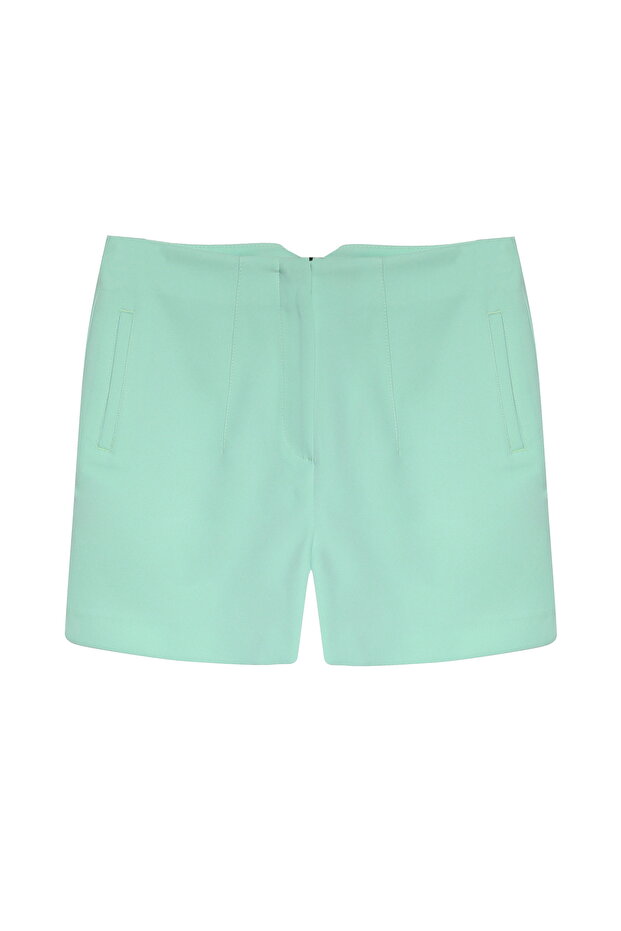 Pens Detaylı Mini Şort Mint - 1