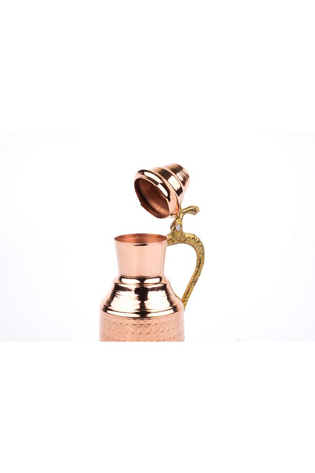 Bakır 3'lü Güğüm Seti Dekoratif 14-12-9 Cm - 3