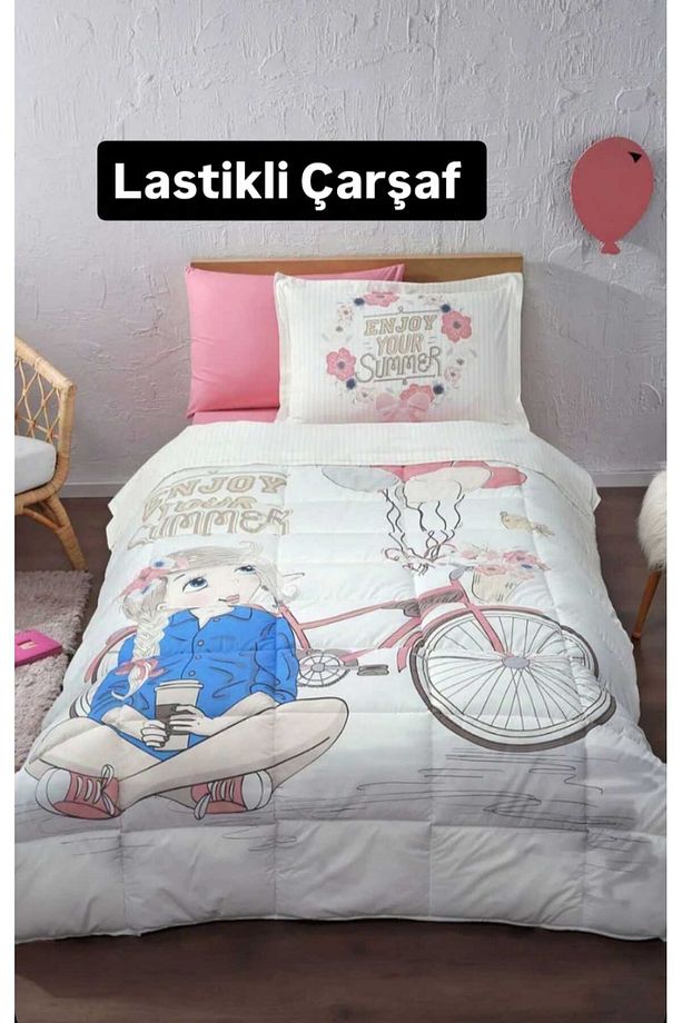 Özdilek Tek Kişilik ( Çarşafı Lastikli ) Uyku Seti Enjoy Pembe - 1