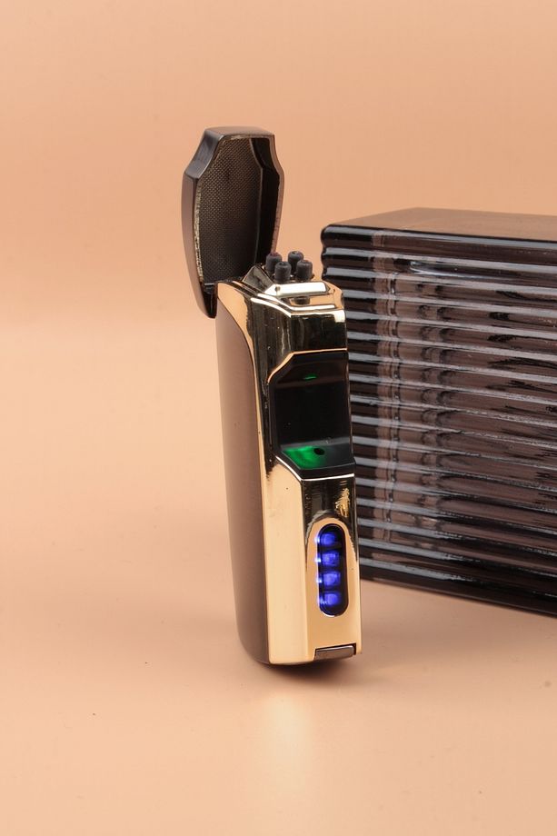 Elektronik Göstergeli Lazerli Dokunmatik Şarjlı Çakmak - Smck673usbr04 - 3