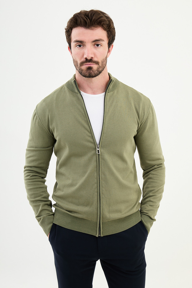 TRİKO FERMUARLI HIRKA - 1