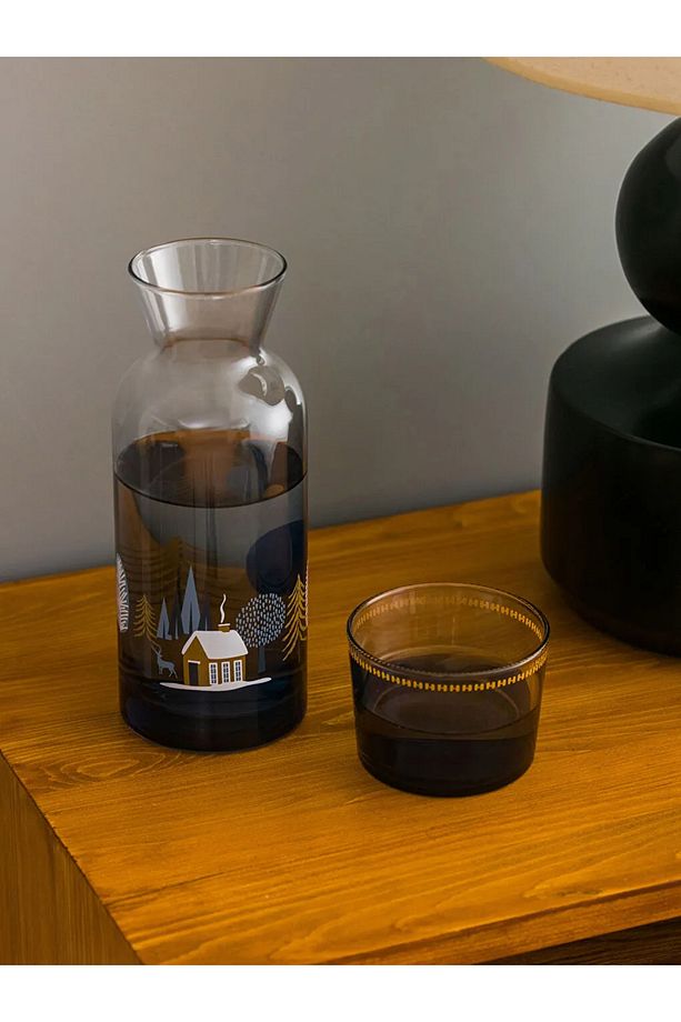 Bardak Kapaklı Cam Karaf Sürahi 700 Ml - 3