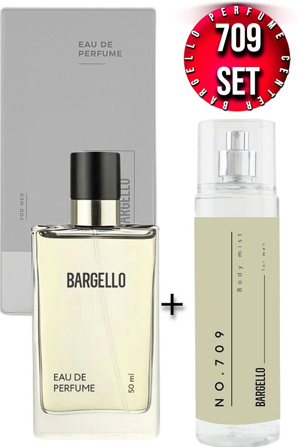 709 Erkek Parfüm Fresh 50 Ml EDP + Bargello 709 Vücut Spreyi 210 Ml EDP - 1