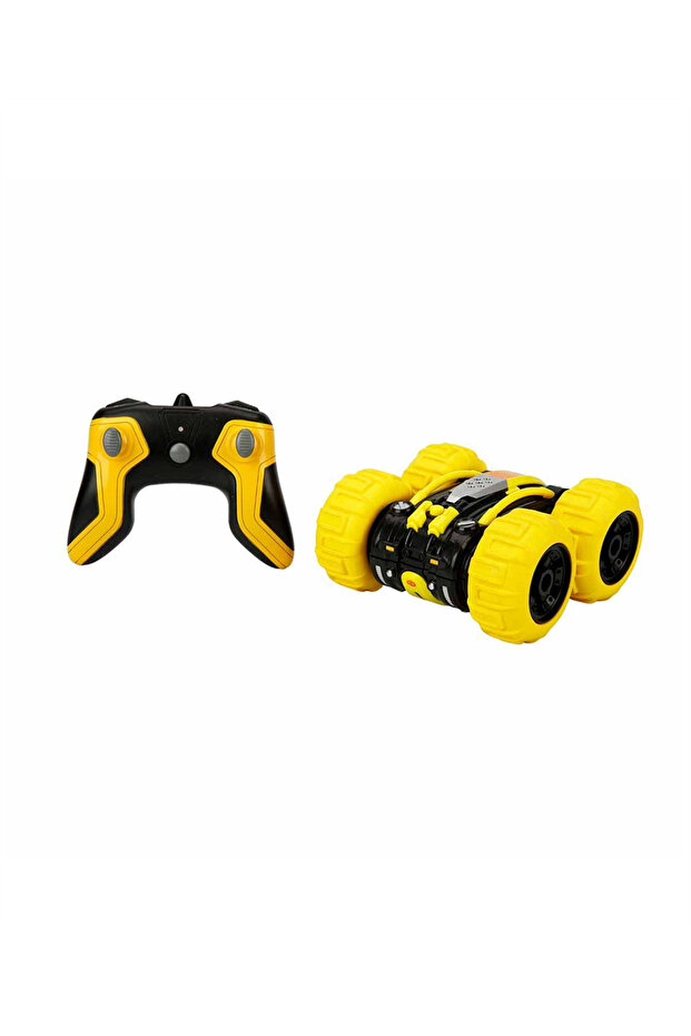 Roll Double 360 Derece Dönen Uzaktan Kumandalı Araba 16 cm 25338 Sarı - 2