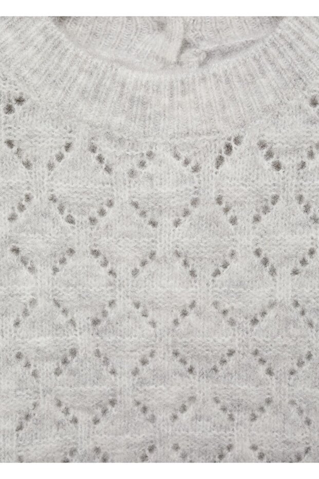 Durchbrochener Strickpullover - 4