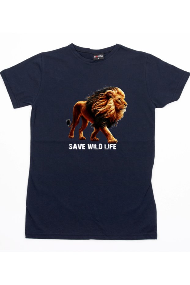 Save Wild Life "Lion" / Large Size (Relax Fit) 13XL 12XL 11XL 10XL 9XL 8XL 7XL 6XL 5XL 4XL 3XL