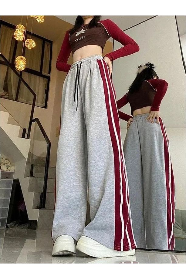 Örme Y2k Eşofman Pantolon - 4