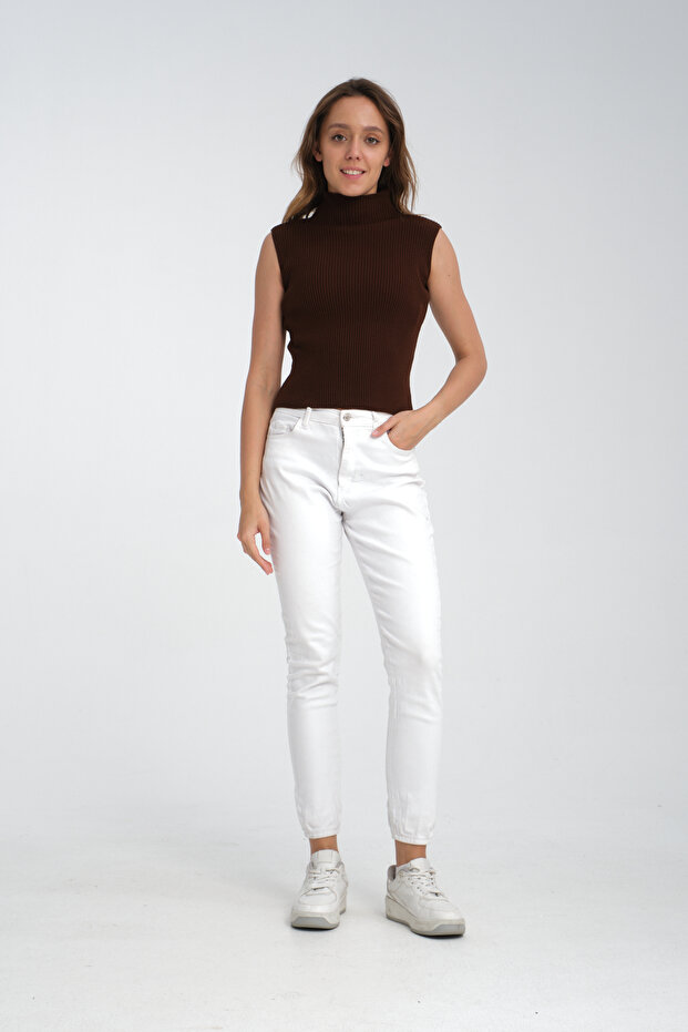 Zero Sleeve Knitwear Knit Turtleneck Body, Sweater, Knitwear Sweater, Sweater