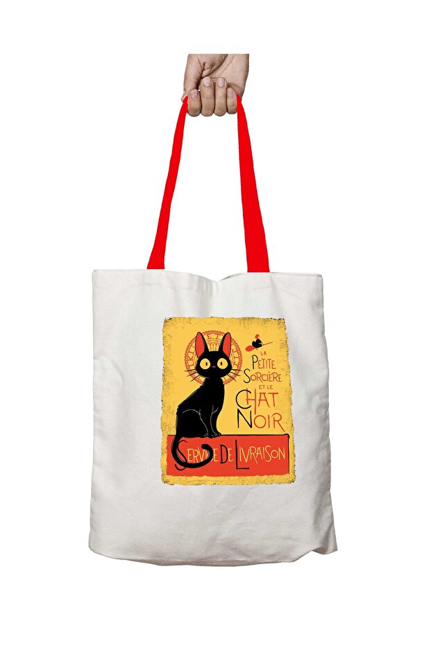 Red Handle Service Delivery Service Sequence Washable Shoulder Bag