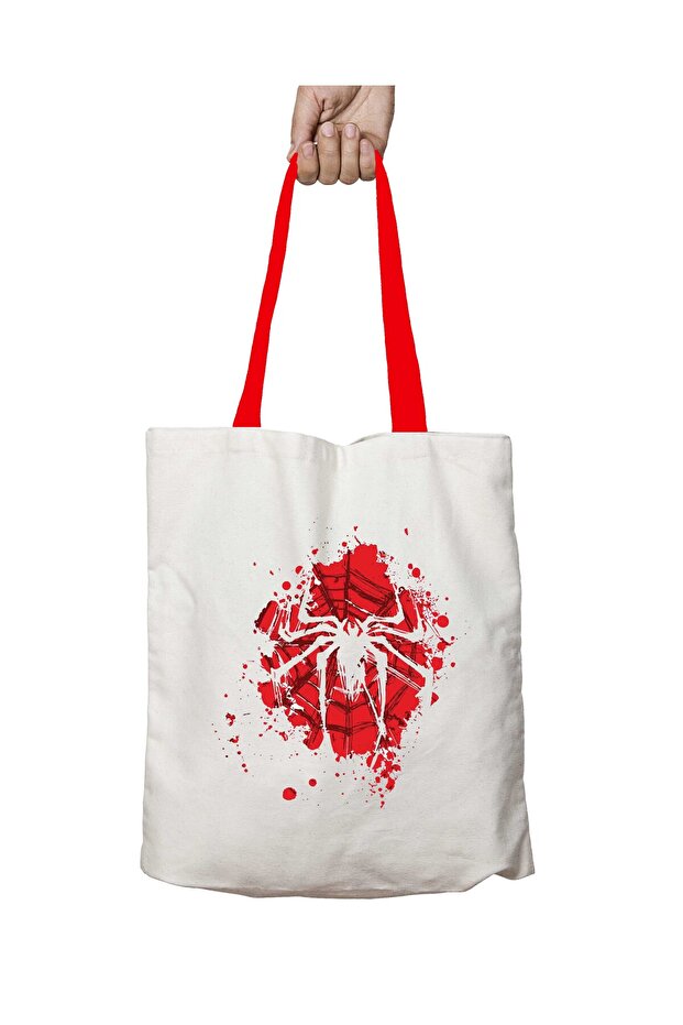 Red Handle the Spider Spiderman Red Version Washable Shoulder Bag