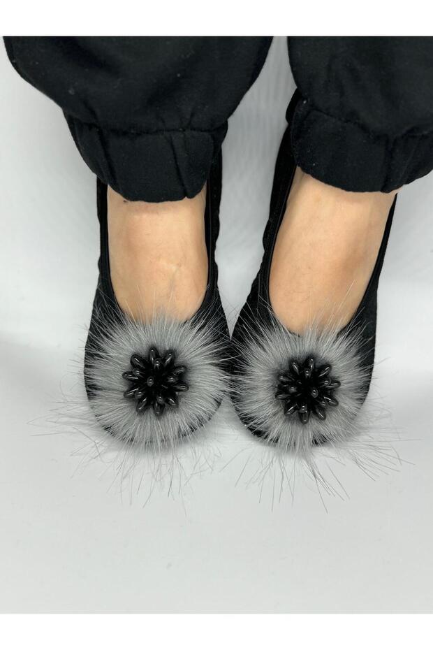 Elegance and Comfort Together: Grape Stoned Home Flats Booties