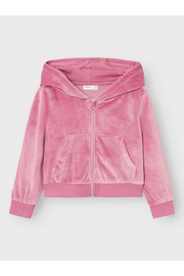 Velour cardigan