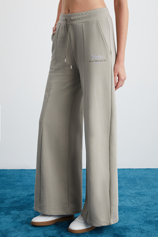 Airi damskie spodnie dresowe z bawełny organicznej w kolorze beżowym - 3