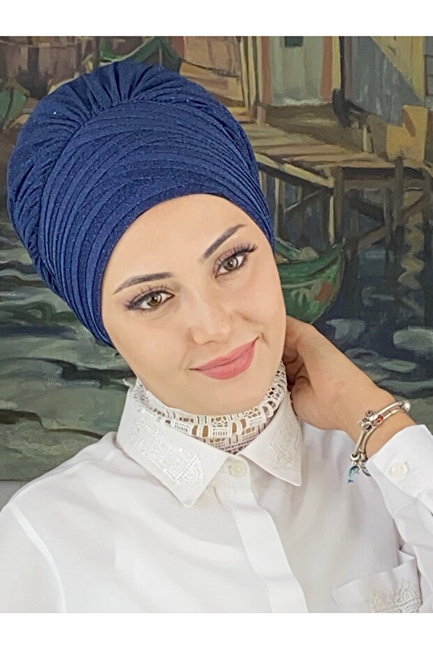 Trend Model Drapeli Simli Şal - 5