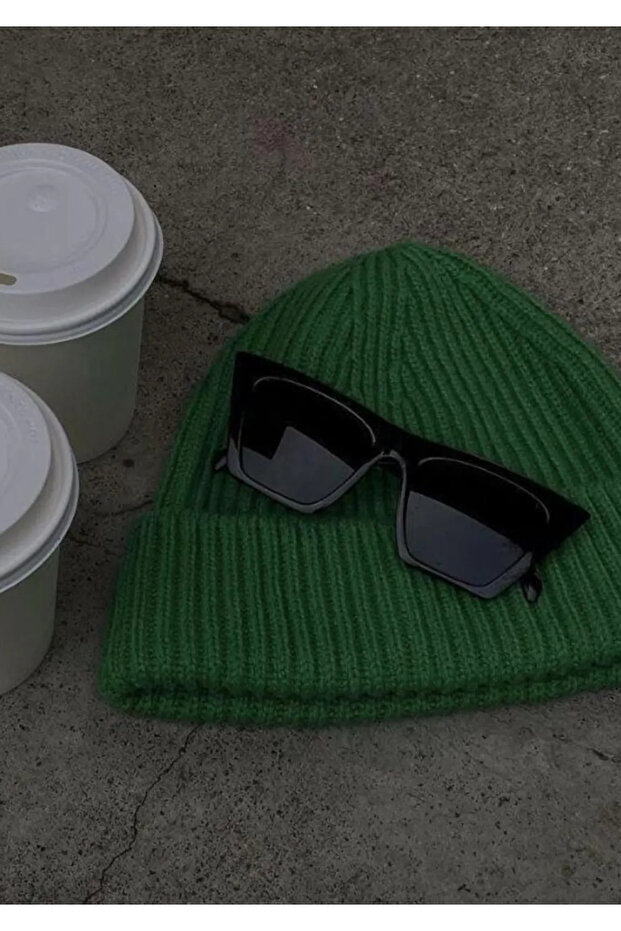 Unisex Ribbed Soft Basic Beret - 2