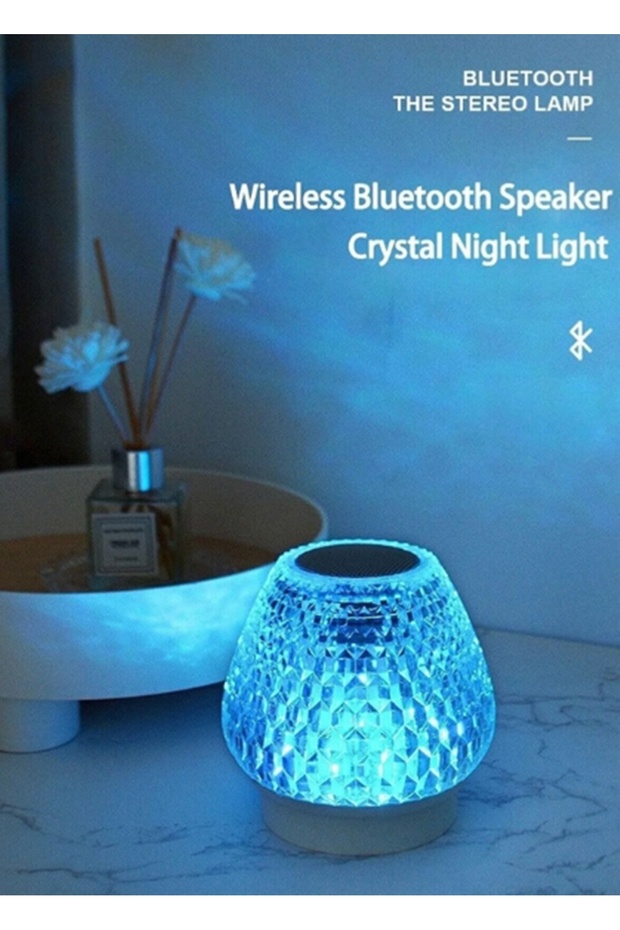 Kancalı Asılabilir Renkleri Dokunmatik Değişebilen Kristal USB/tf/Bluetooth Lamba ve Müzik Çalar - 4