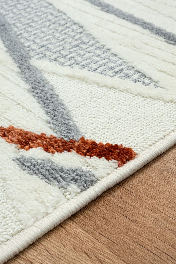 Lapis Multi Renkli Bukle Salon Halısı Hav Vermez Mutfak Halısı Çocuk Odası Halısı Koridor Yolluk - 6
