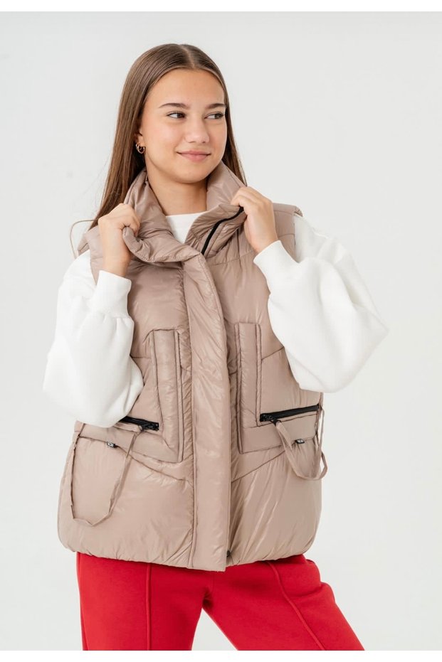 Limi Young Female Child Glossy Anorak down Vest
