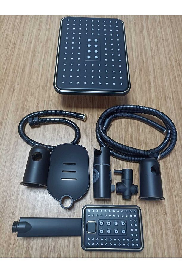 Sürgü 5 Li Robot Duş Seti Siyah - 3
