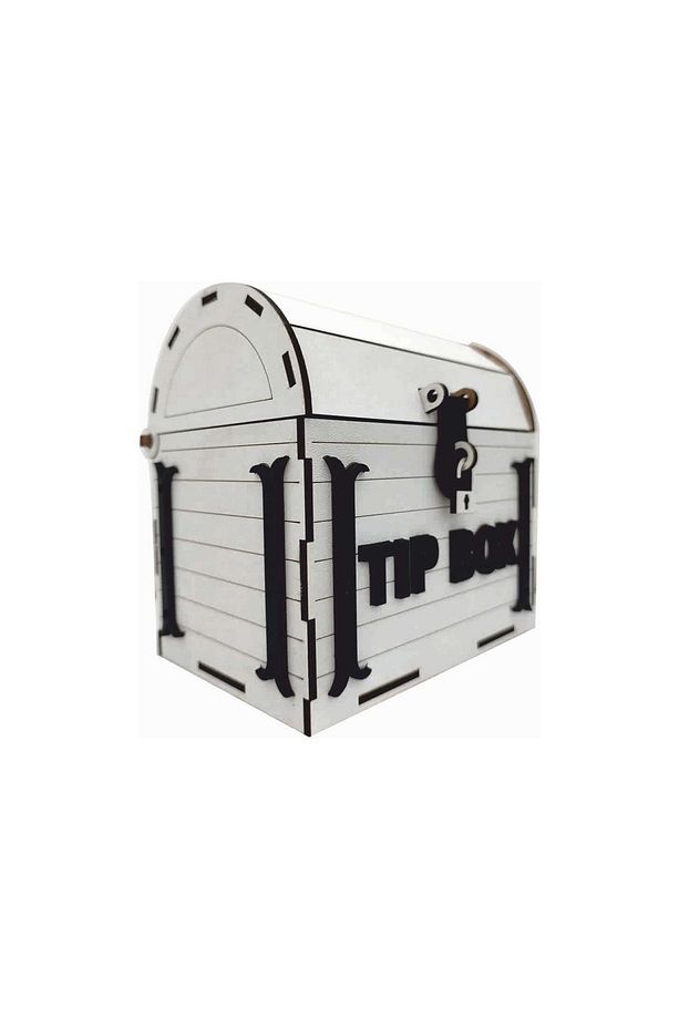 Dekoratif Ahşap Tip Box Hazine Sandığı Tipbox Kumbara - 3