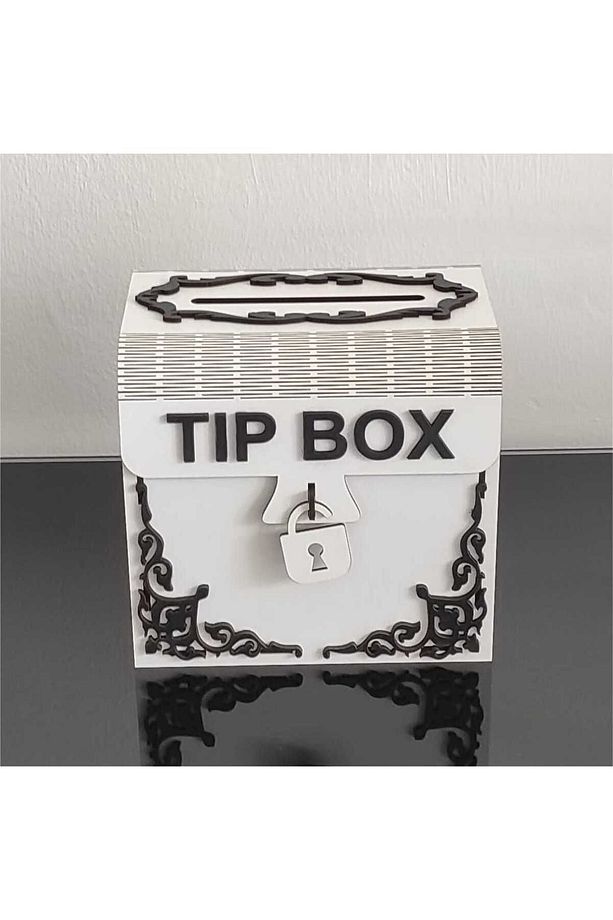Beyaz Tip Box Kumbara Ve Bahşiş Kutusu Tipbox - 1