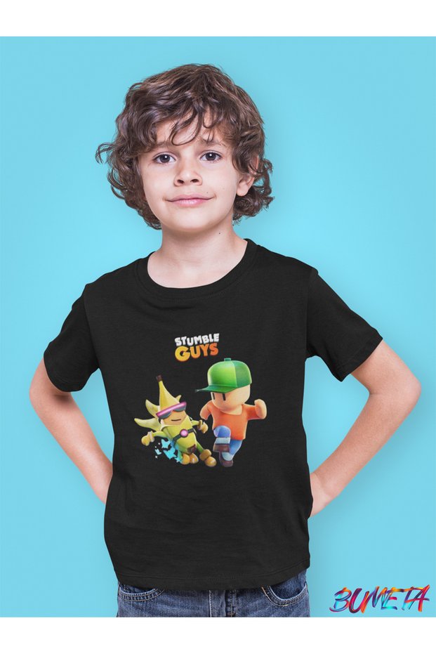 Stumble Guys Banana Mr. Stumble Character Kids T-Shirt T-Shirt