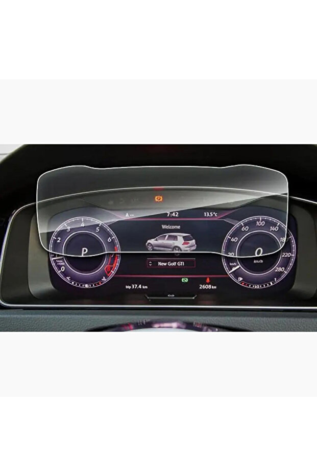 واقي شاشة نانو متوافق مع العرض الرقمي Volkswagen Golf 7.5 2017 2019