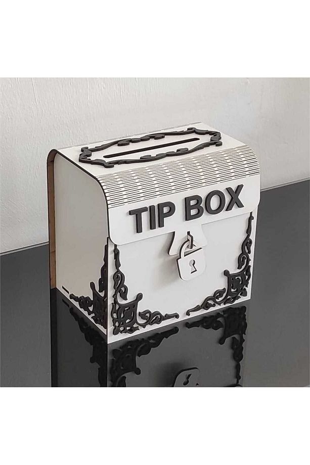 Beyaz Tip Box Kumbara Ve Bahşiş Kutusu Tipbox - 2