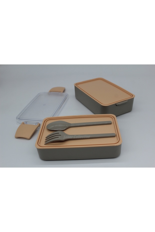Double Layer Food Container Practical Durable and Stylish Lunch Box with Fork and Spoon Lunch Box - 7