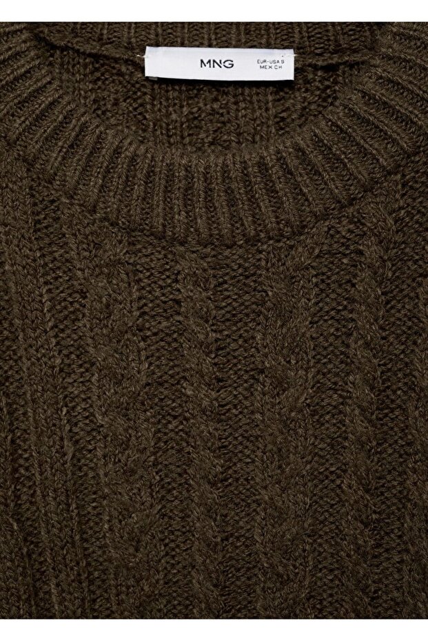 Örgü Desenli Elbise - 8