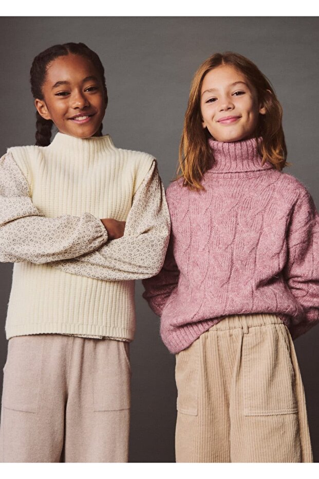 Boğazlı triko yelek - 6