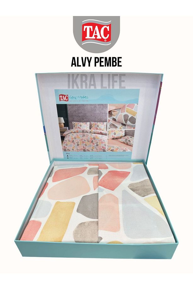 Alvy pembe Ranforce Genc modasi Tek Kişilik Nevresim Takım 160x220 - 2