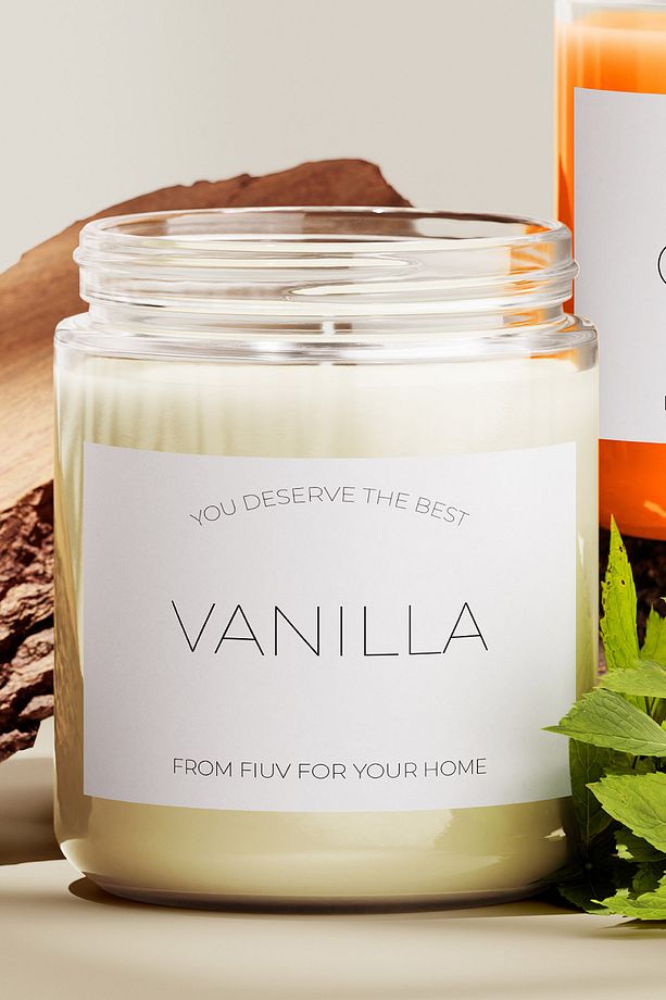Yumuşak Dokunuş – 210 ml Aromaterapi Vanilya Kokulu Kavanoz Mum - 2