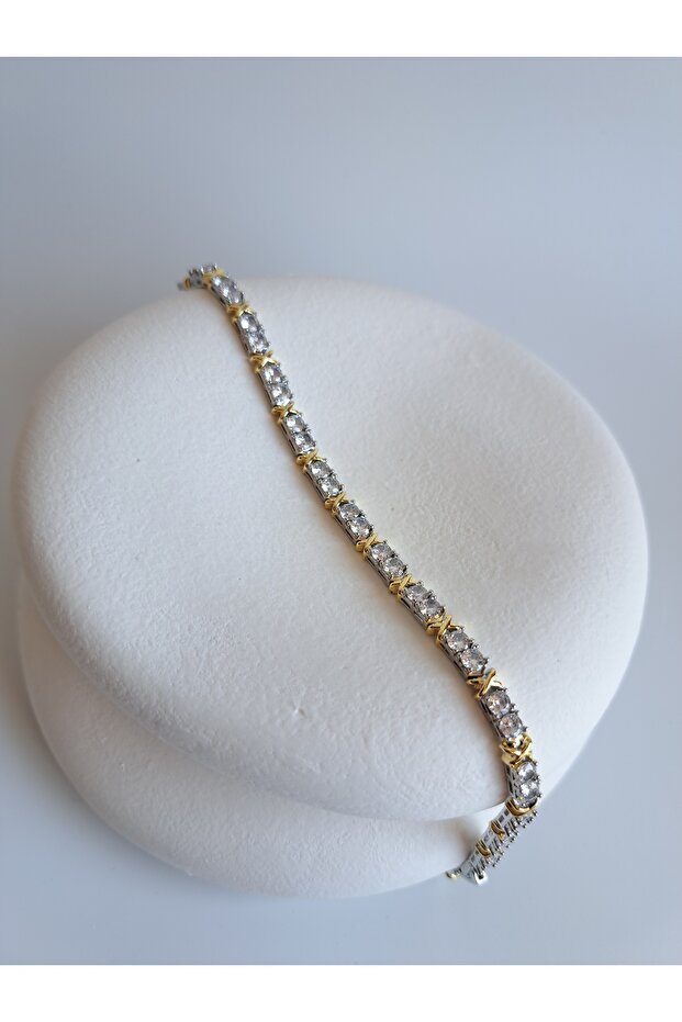 Gold Color Zircon Stone Bracelet