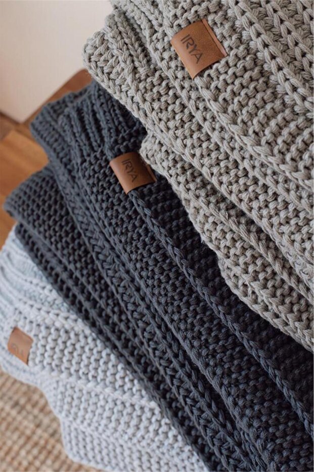 Night Örme Battaniye Lacivert 130x170 - 8