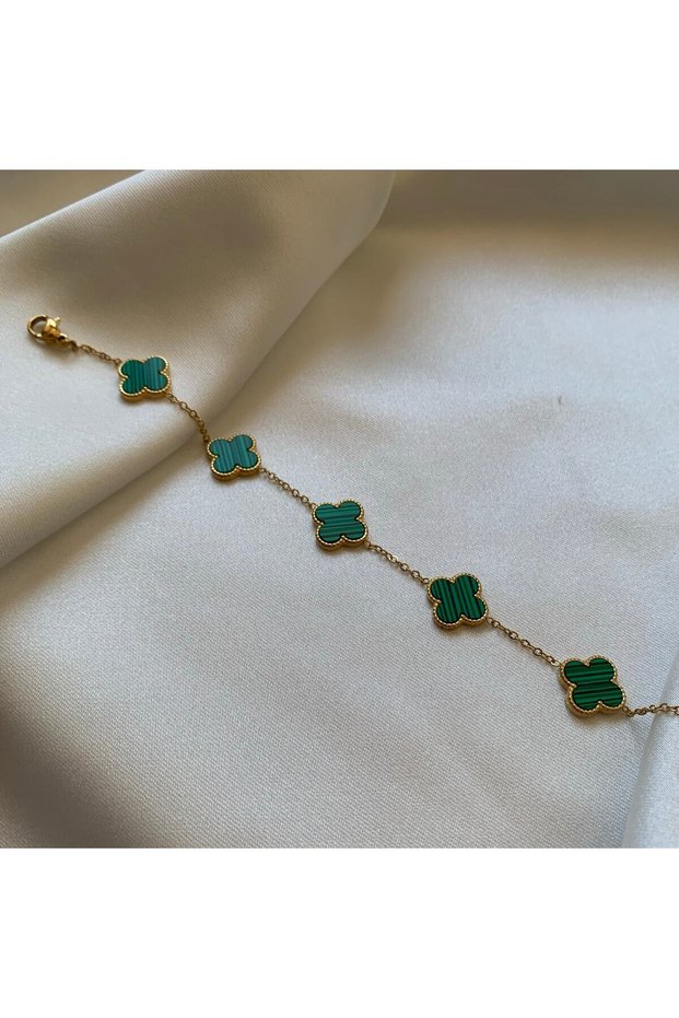 Green Color Anti-Tarnish Steel Bracelet