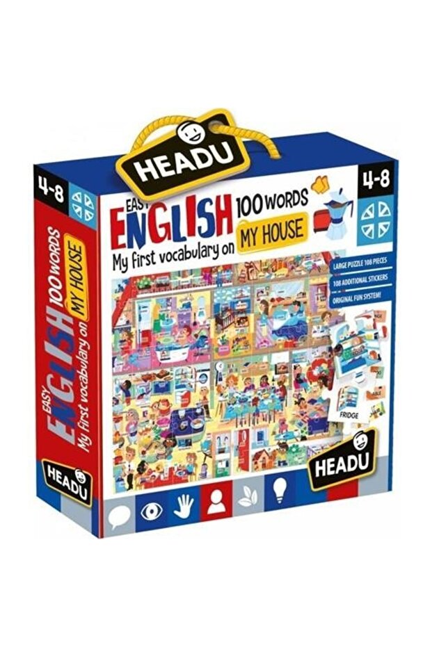 Easy English 100 Words My House (4-8 Years)