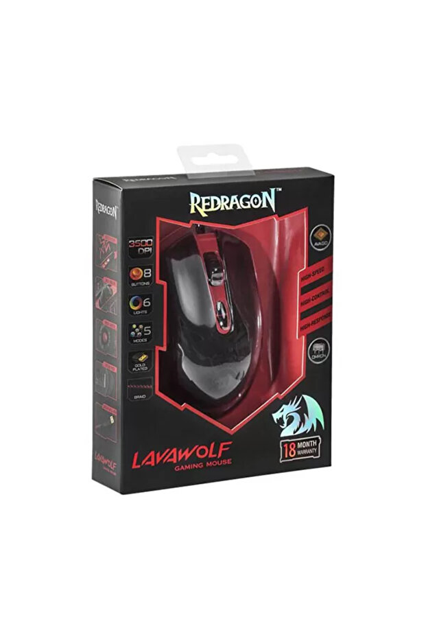 Wired Gaming Mouse Lavawolf 70236 - 5