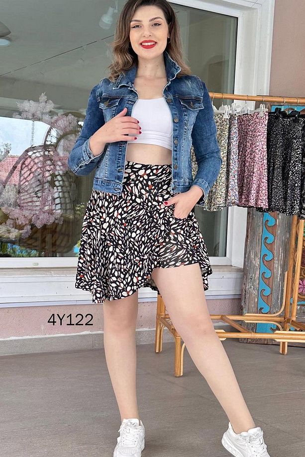 Cepli Şort Etek 4Y122 - 3