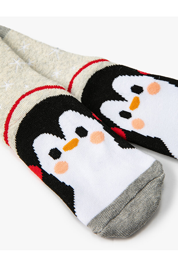 Handtuchsocken mit Pinguinmuster - 3