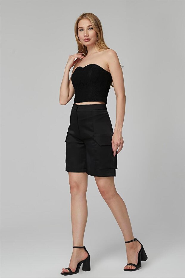 Saten Cargo Cepli Bermuda - 2