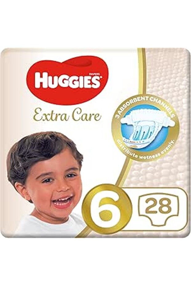 Extra Care, Size 6, 15+ kg, Value Pack, 28 Diapers