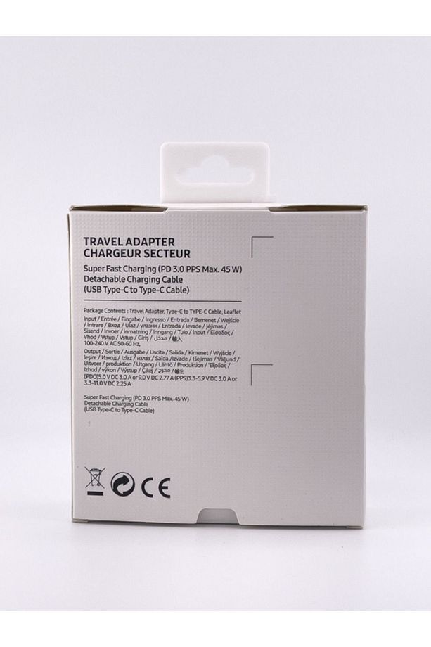 Coster Samsung Galaxy S23 Ultra Uyumlu 45 Watt Hızlı Şarji Aleti - Type-c Adaptör Ve Kablo - Siyah - 5